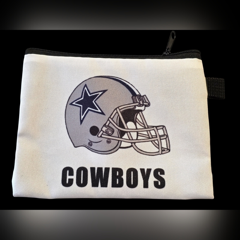 Dallas Cowboys Zip Pouch | Small Wallet Bag Charm (5.5" x 4")